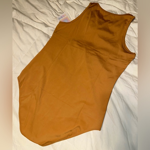 LuLaRoe caramel color body suit! NWT!! - Picture 2 of 5